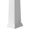 Ekena Millwork Craftsman Classic Square Tapered, Smooth PVC Column, Prairie Capital & Prairie Base CC2008ETPPRPR - alternate 5